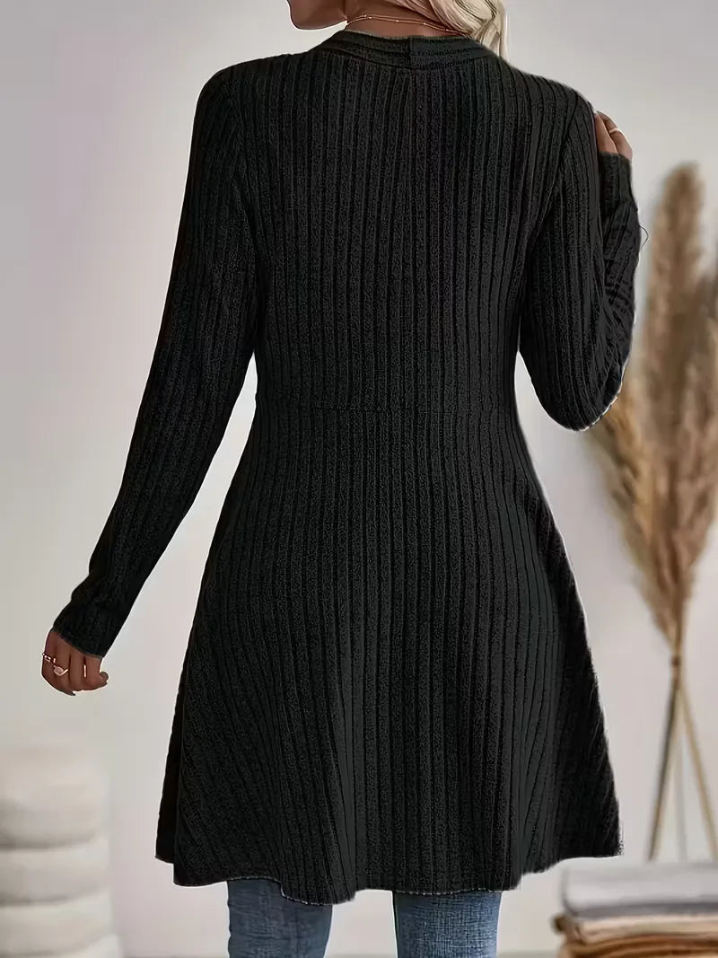 Zwarte cardigan met V-hals