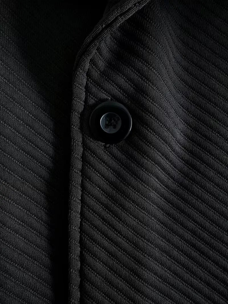 Blazer met gebreide structuur