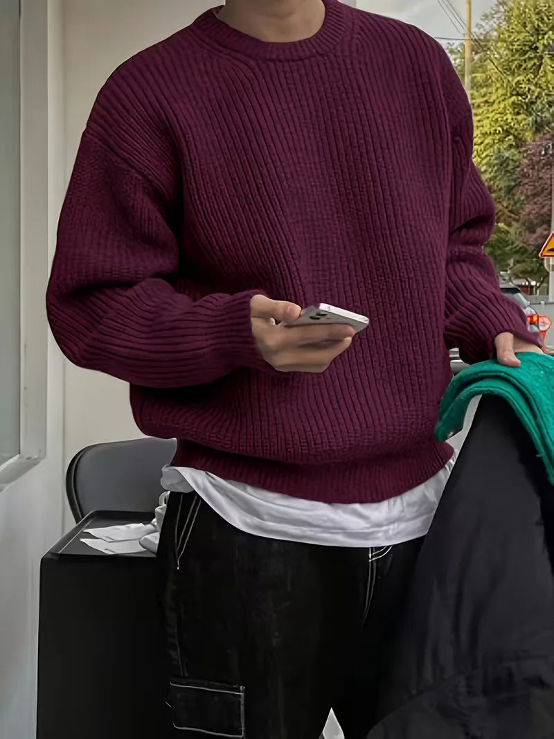 Oversized gebreide trui