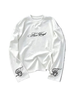 Longsleeve met cursieve print