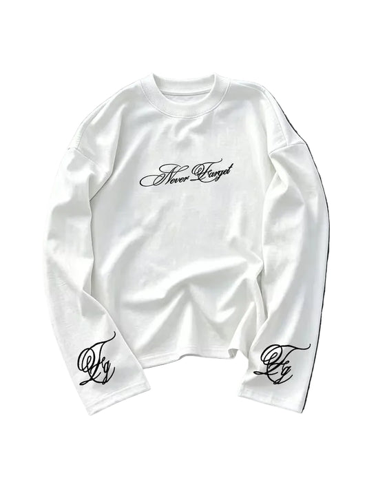 Longsleeve met cursieve print
