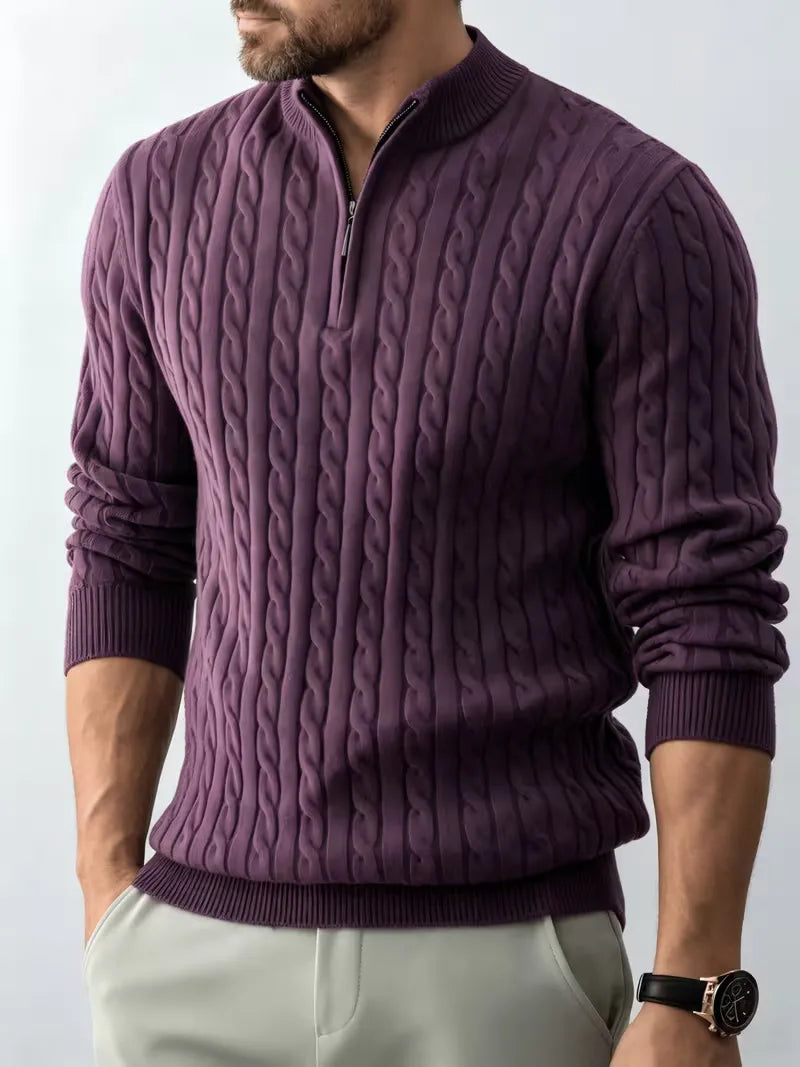 Kabeltrui met half-zip