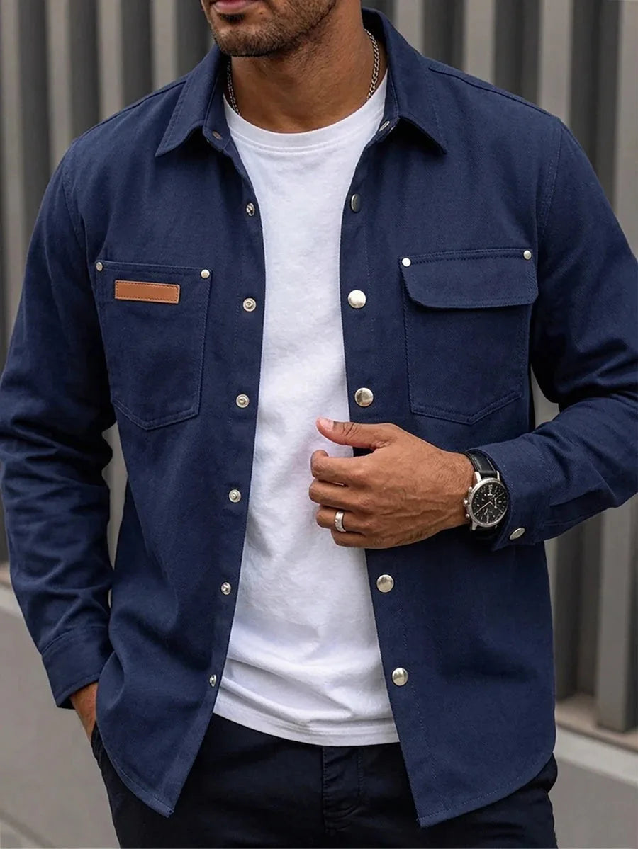 Overshirt met borstzak