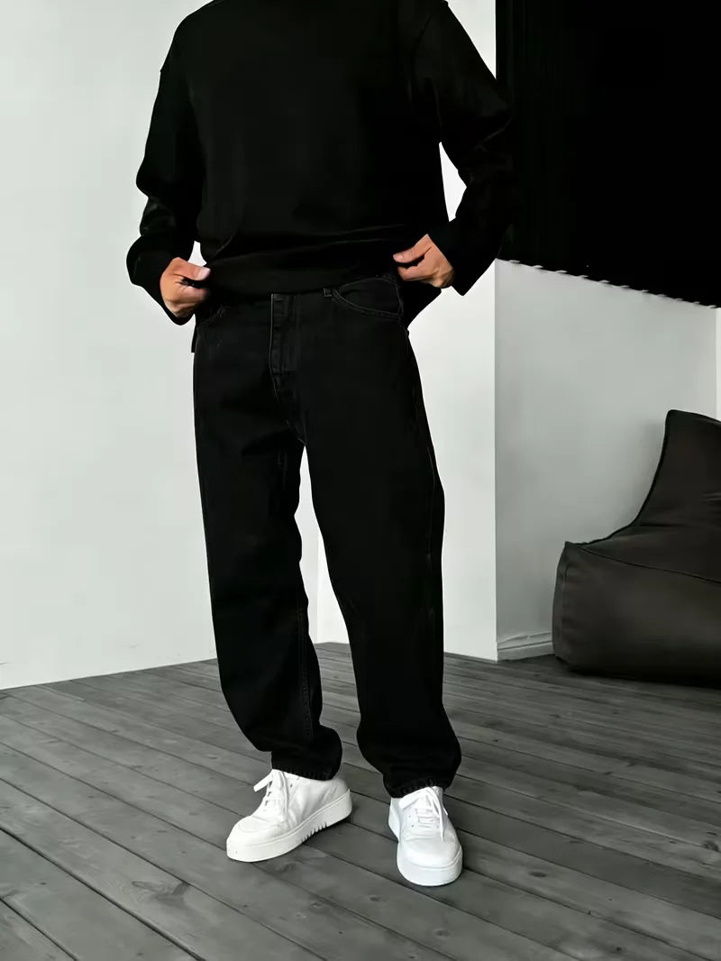 Loose fit jeans met vijf-pocket design