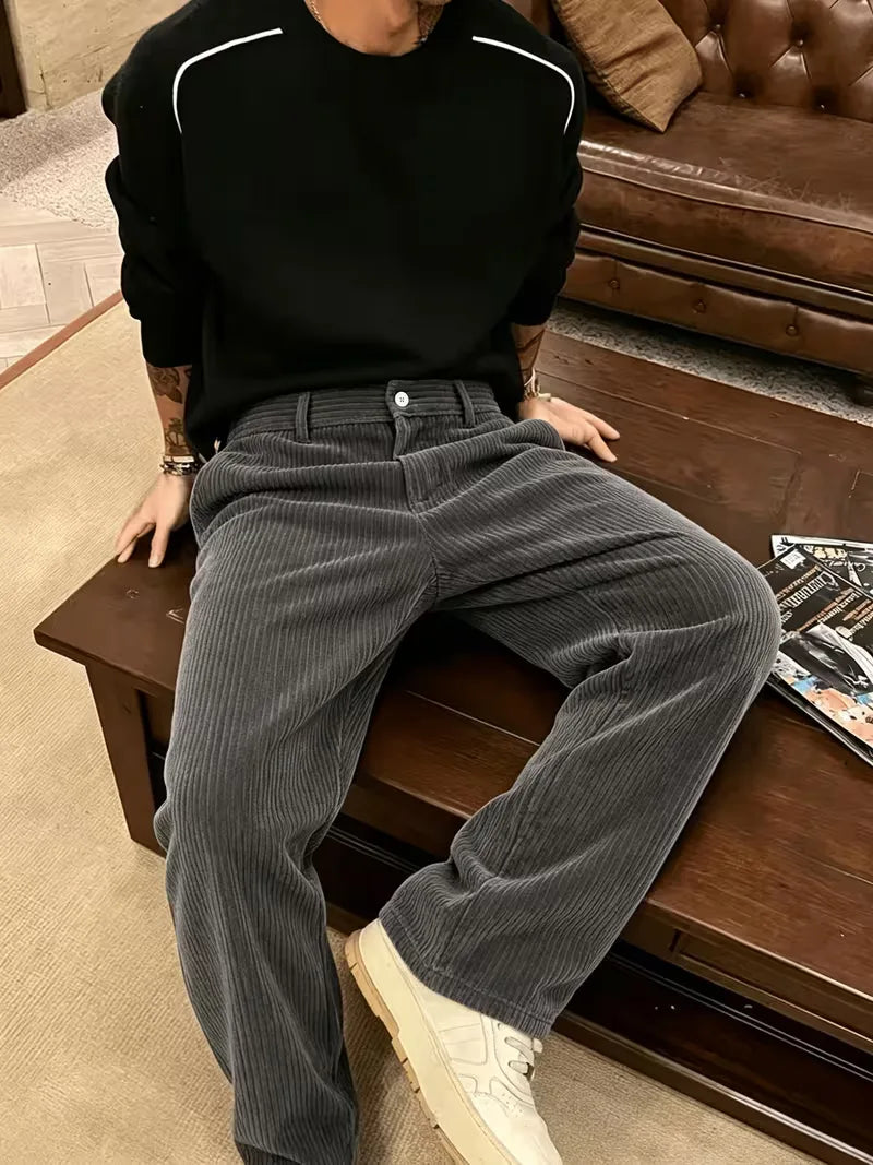 Pantalons corduroy straight leg