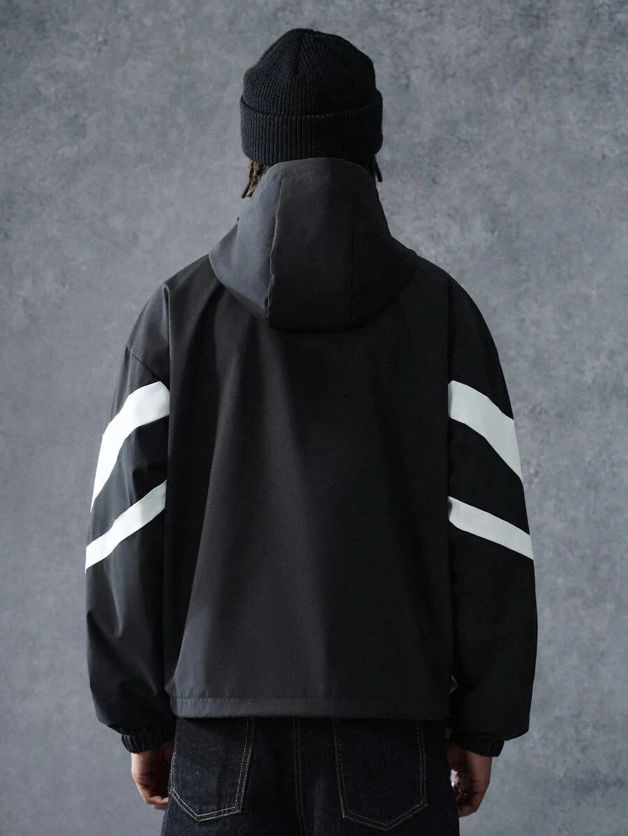 Oversized parka met plaid patroon