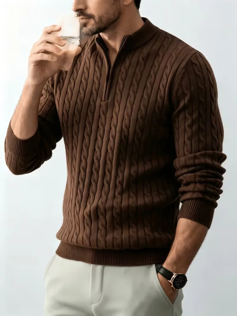 Kabeltrui met half-zip
