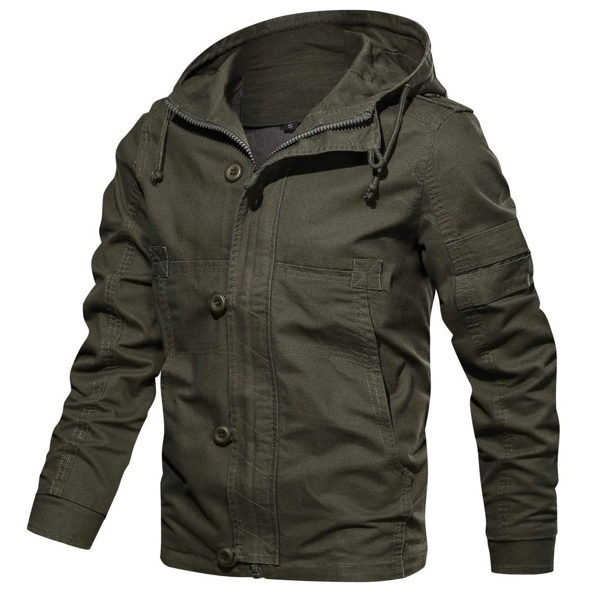 Parka met capuchon en meerdere zakken