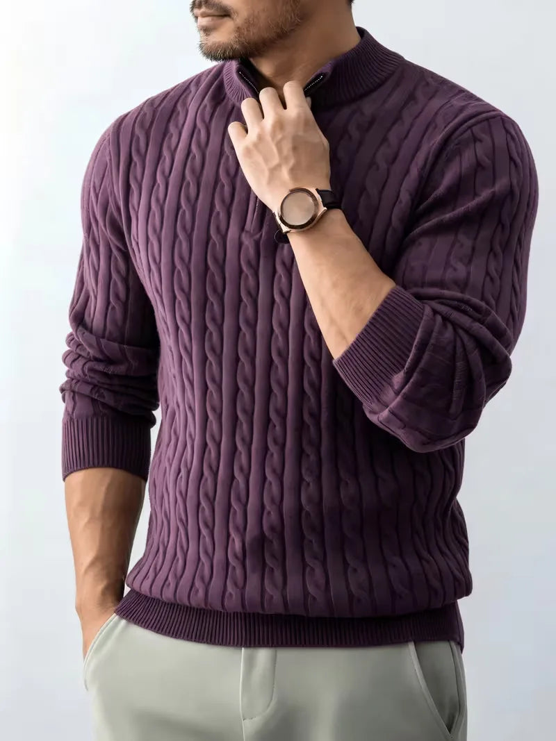 Kabeltrui met half-zip