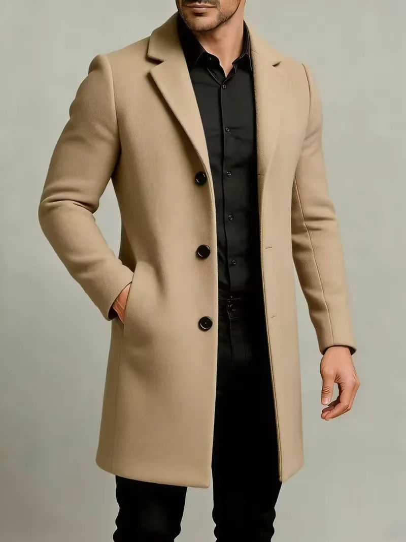 Trenchcoat met lapel collar