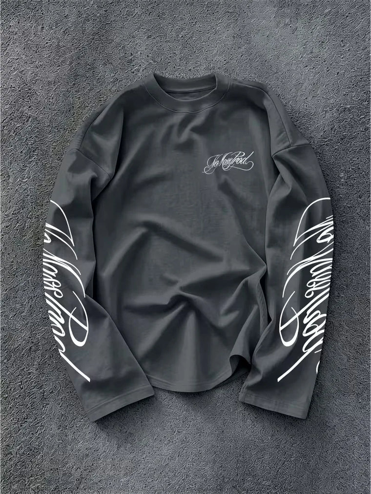 Longsleeve met geprinte tekst