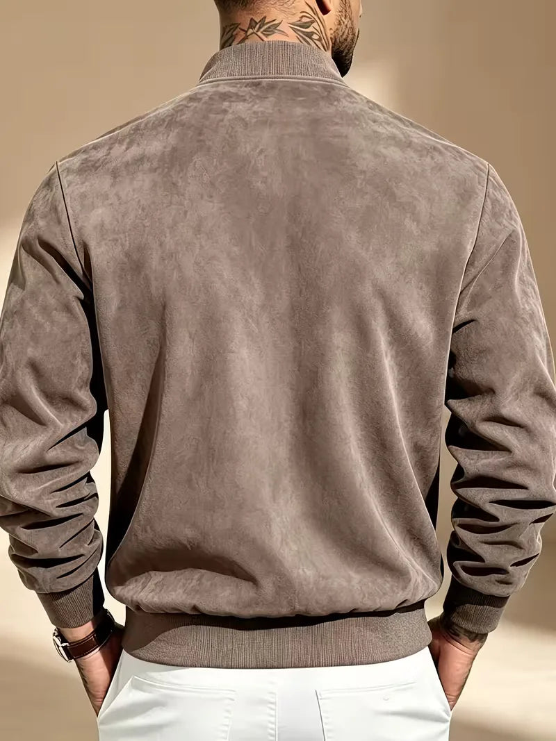 Bomberjack met baseball collar