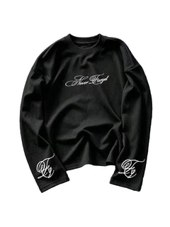 Longsleeve met cursieve print