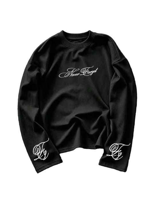 Longsleeve met cursieve print