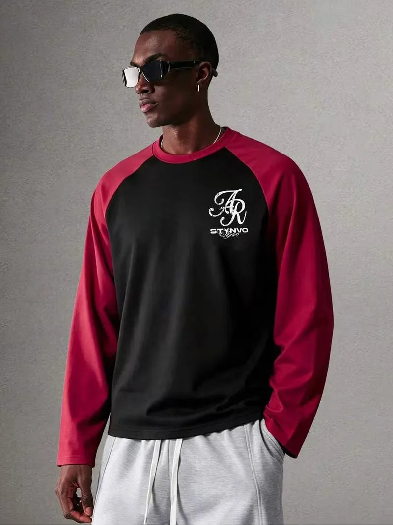 Longsleeve T-shirt met contrast