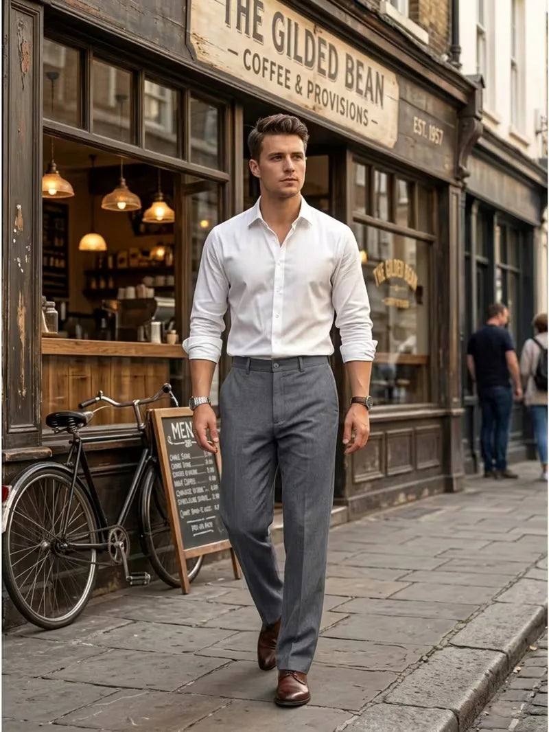 Pantalons met rechte pijpen