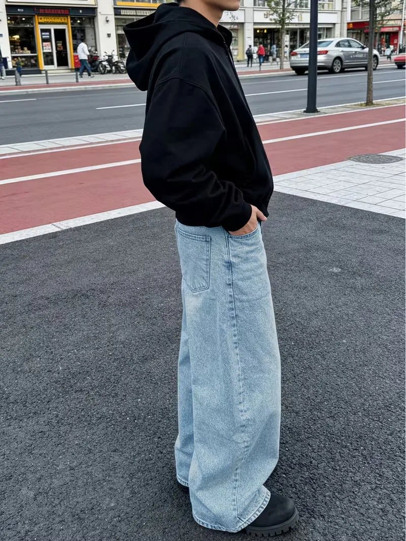 Loose fit jeans met vijf-pocket design