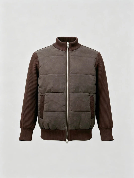 Bomberjack met patchwork design