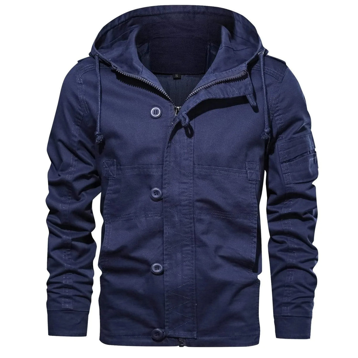 Parka met capuchon en meerdere zakken