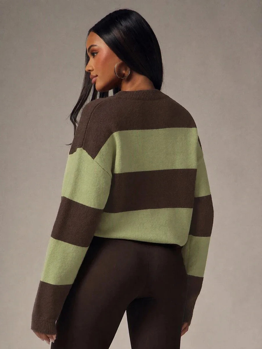 Oversized sweater met knopen