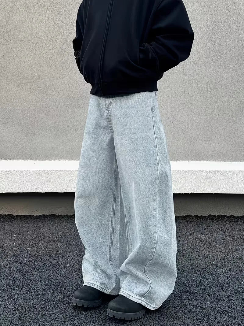 Loose fit jeans met vijf-pocket design