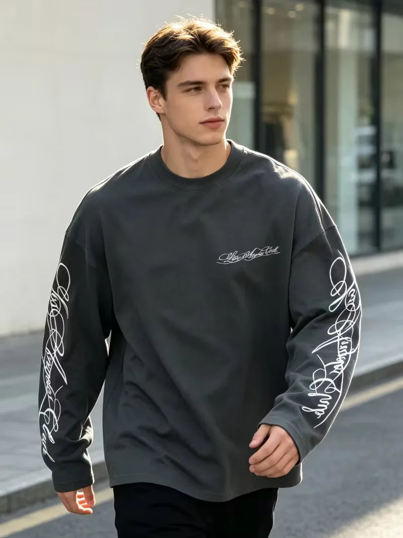 Longsleeve met crew neckline