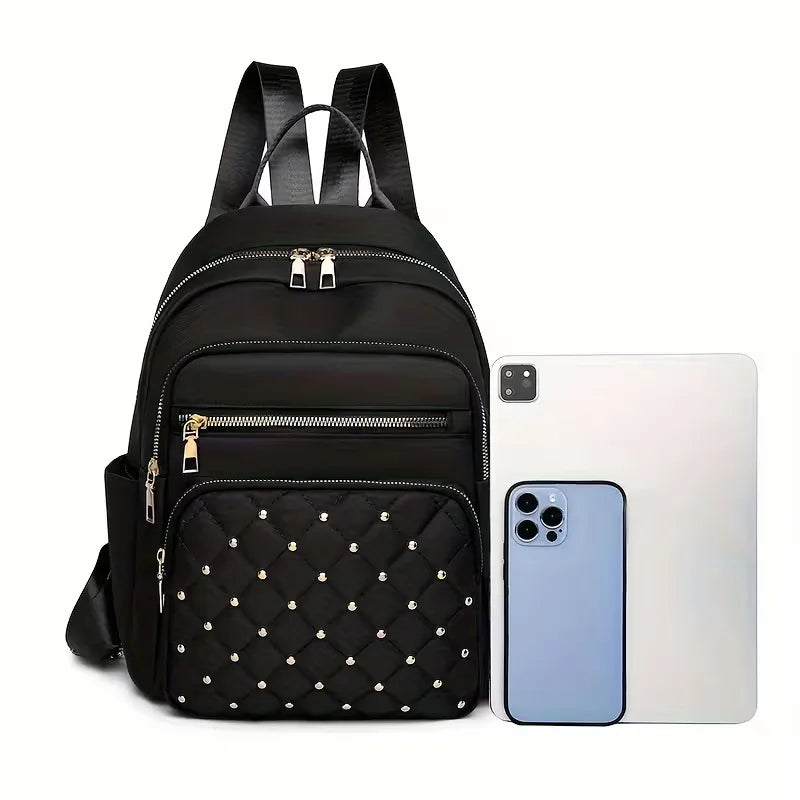 Rugzak met quilted voorkant