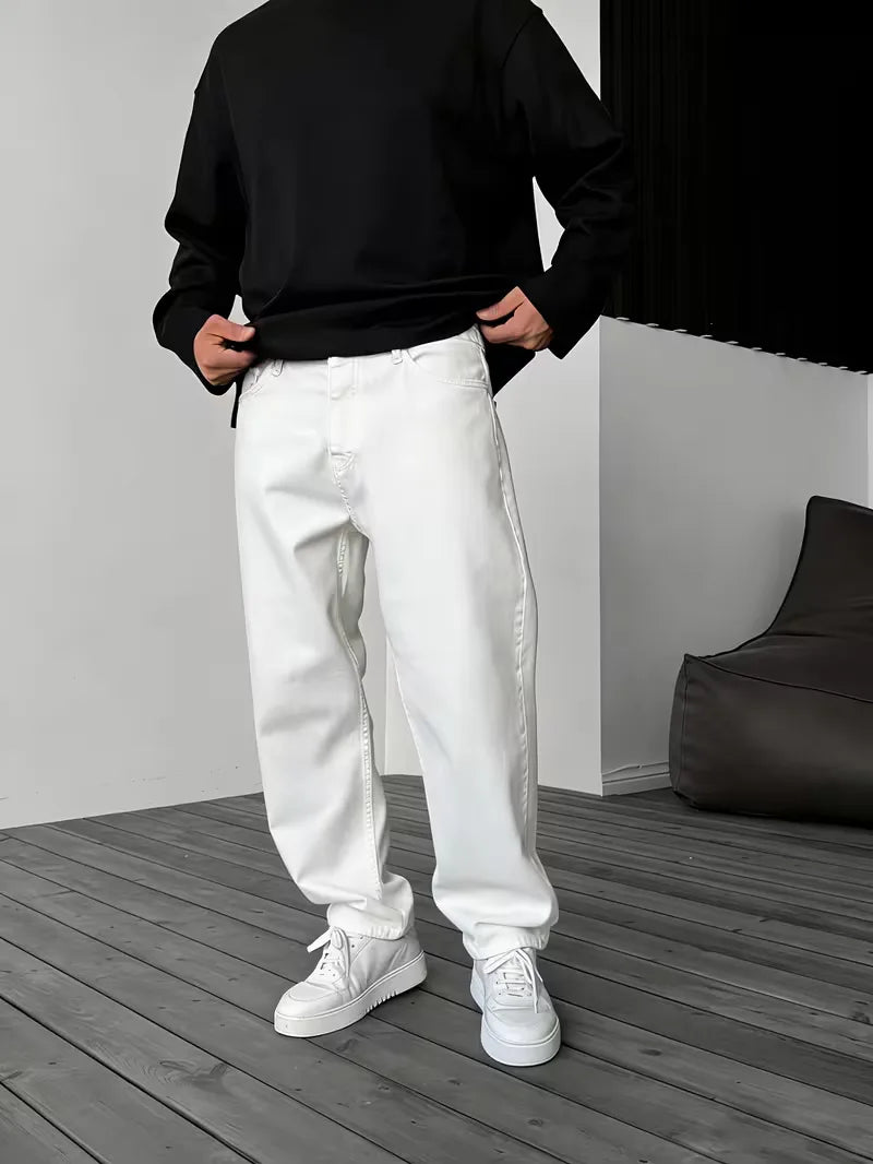 Loose fit jeans met vijf-pocket design