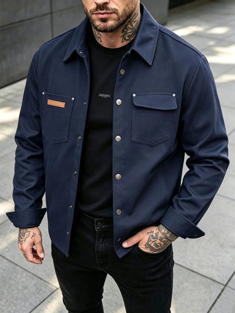 Overshirt met borstzak