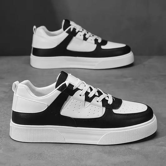 Lage sneakers met perforaties