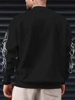 Sweatshirt met witte script lettering