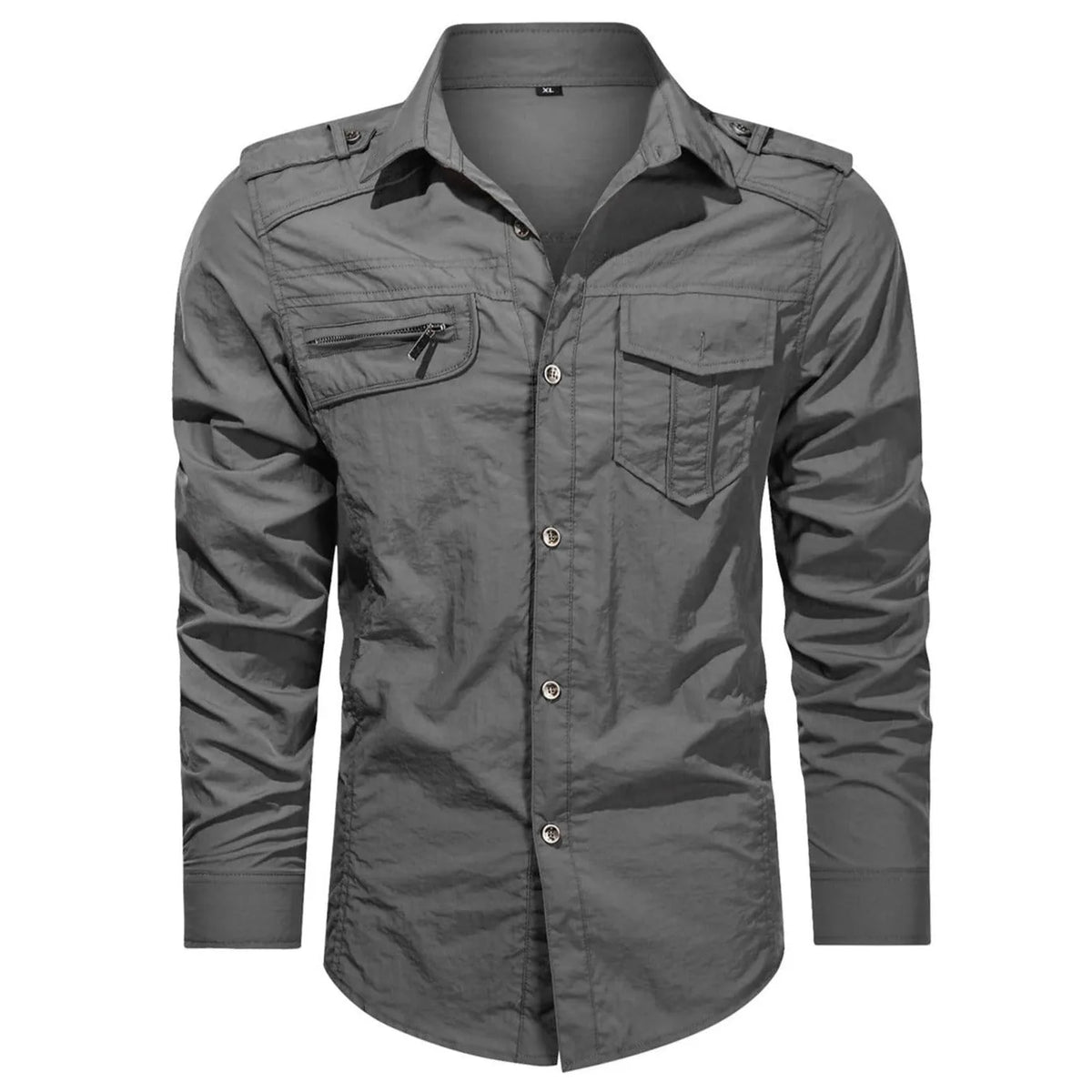 Casual overhemd met mandarin collar