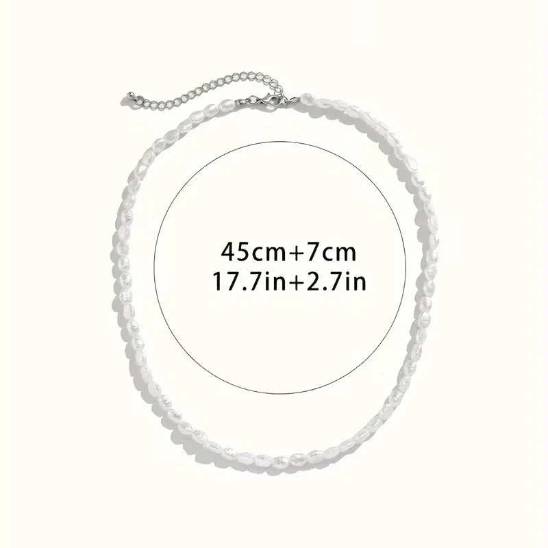 Barokke ketting met imitatie parels