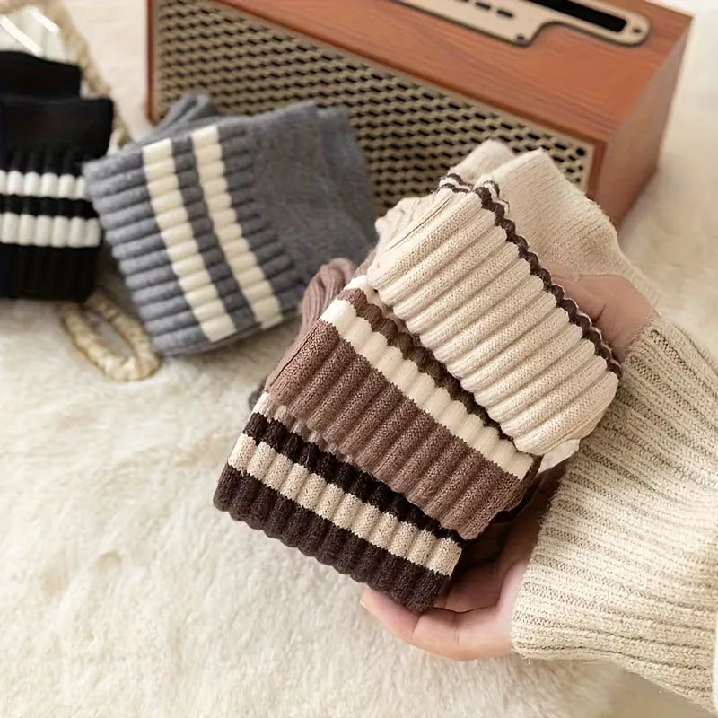 Lange sokken met ribbed textuur