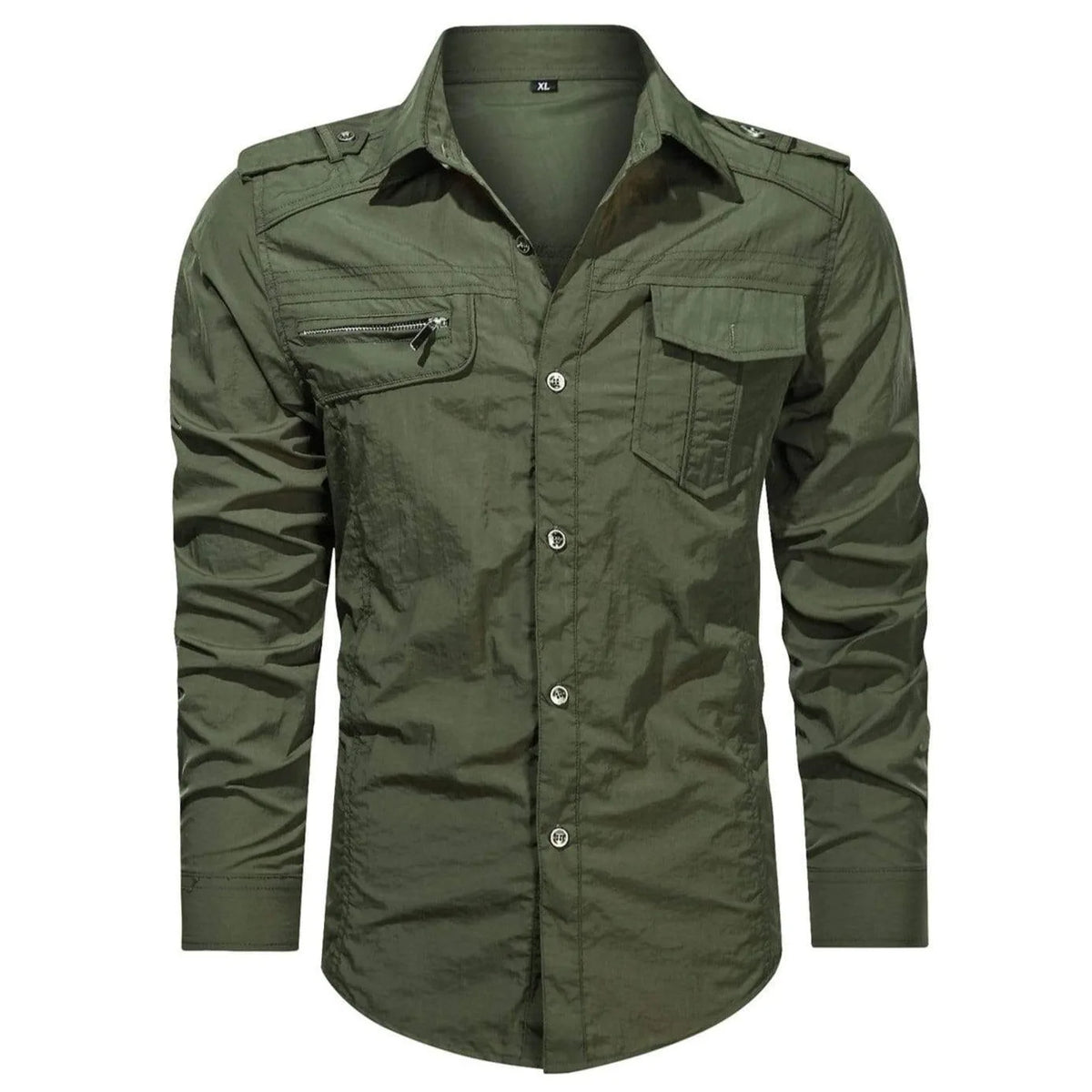 Casual overhemd met mandarin collar