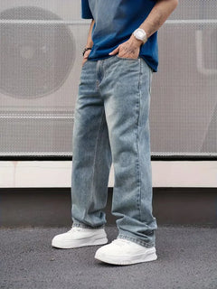 Loose fit jeans met vijf-pocket design