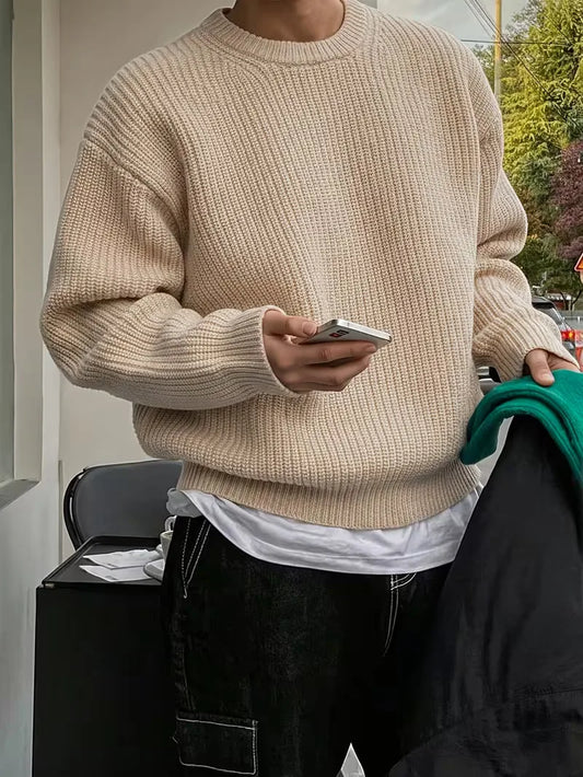 Oversized gebreide trui
