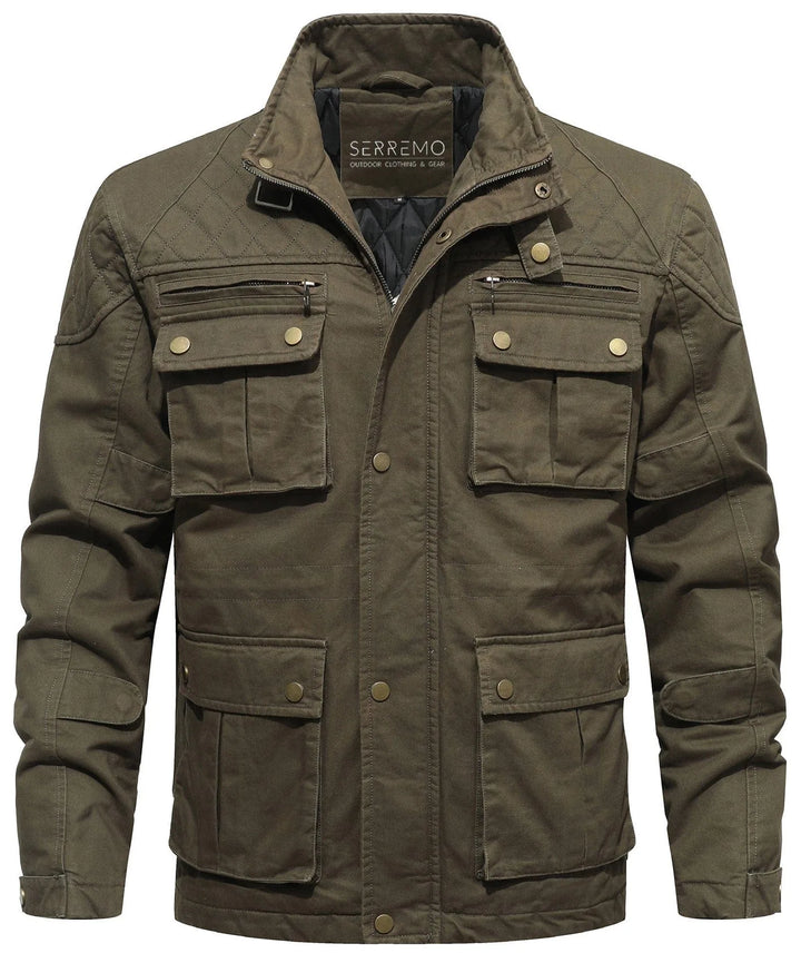 Parka met utility pockets