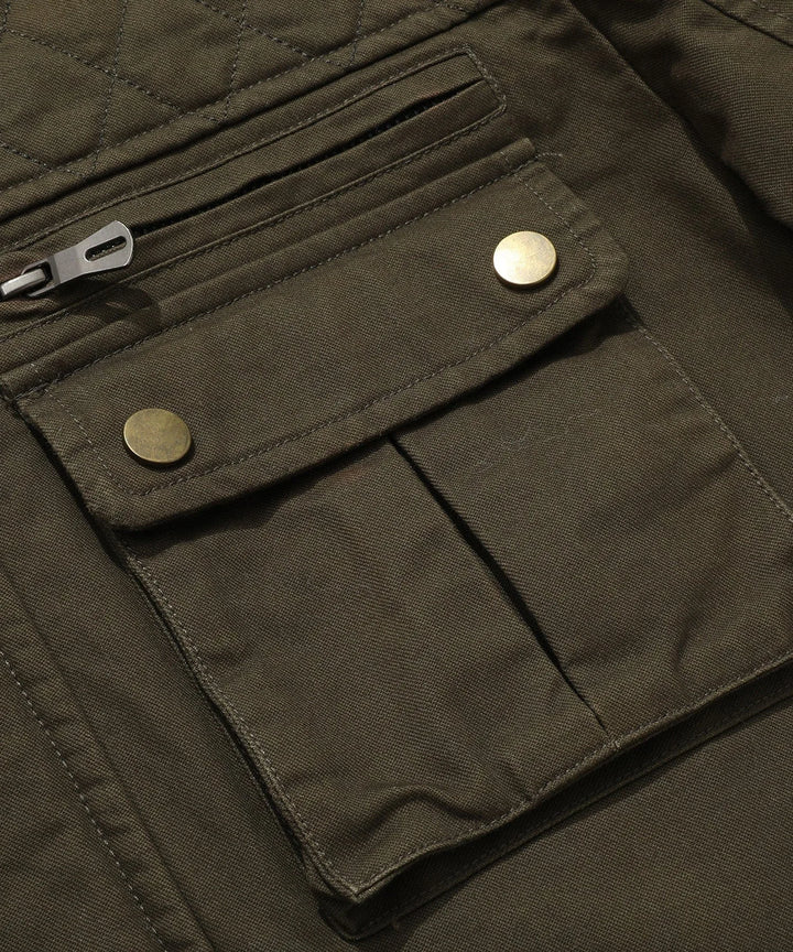 Parka met utility pockets