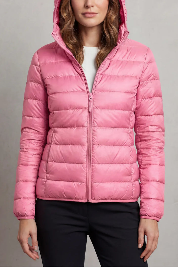 Lichtgewicht puffer jas met capuchon
