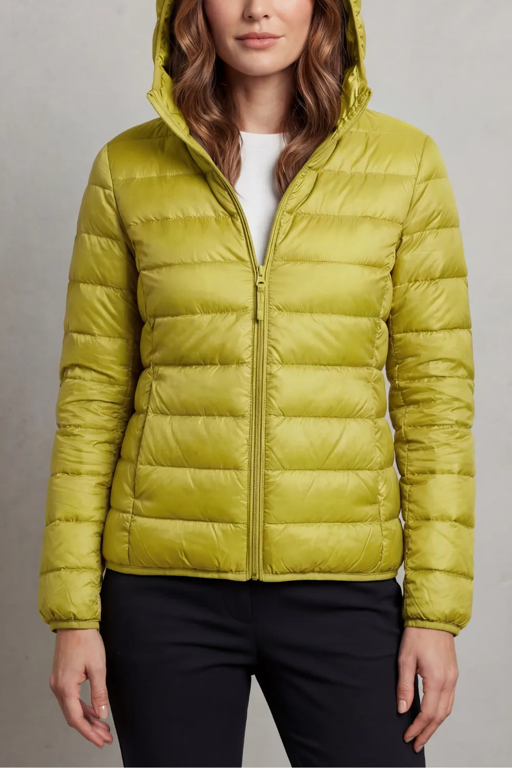 Lichtgewicht puffer jas met capuchon
