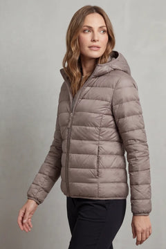 Lichtgewicht puffer jas met capuchon