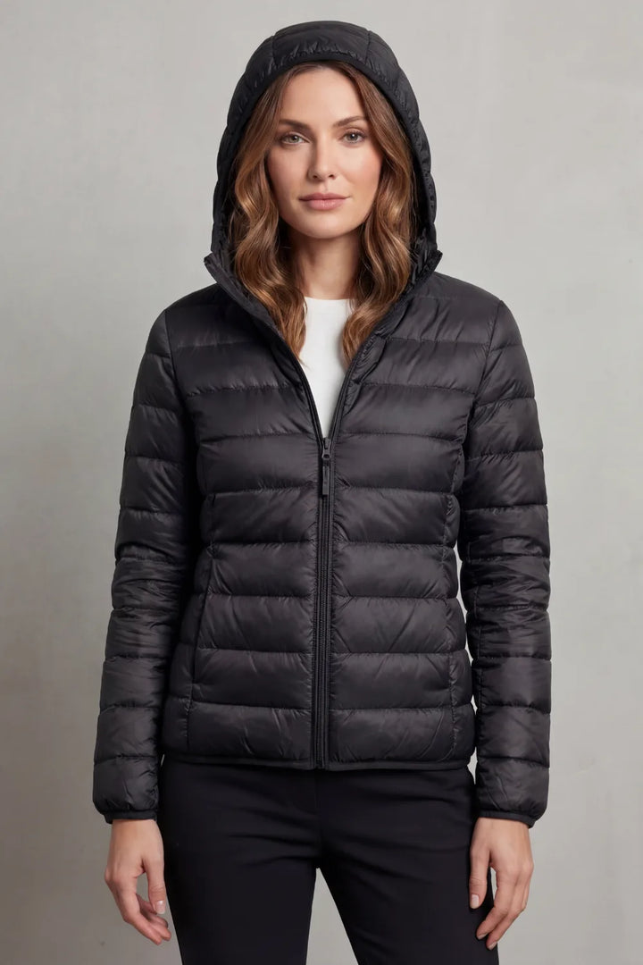 Lichtgewicht puffer jas met capuchon