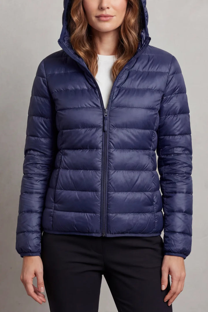 Lichtgewicht puffer jas met capuchon