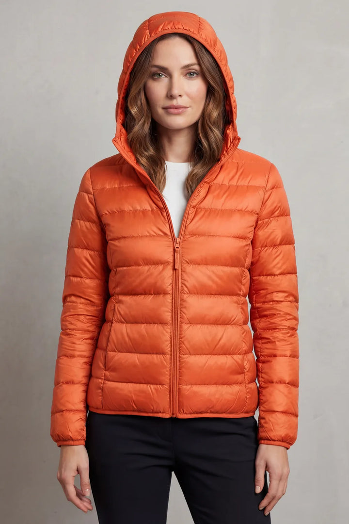 Lichtgewicht puffer jas met capuchon