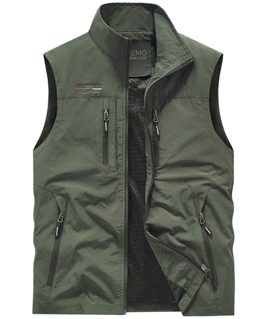 Bodywarmer met hoge kraag