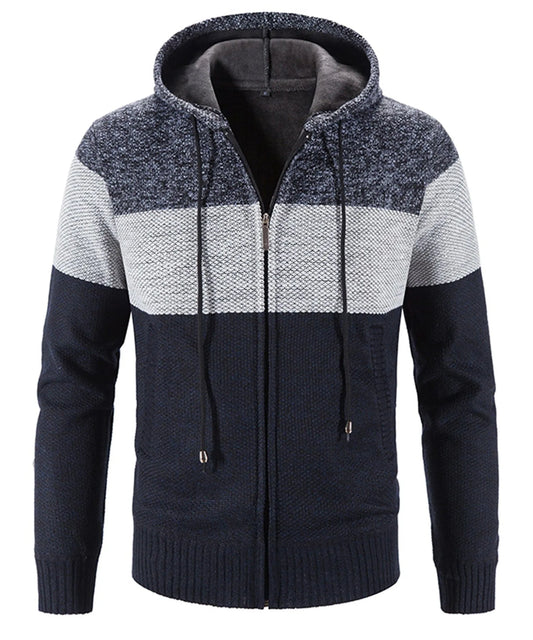 Hoodie met drie kleuren
