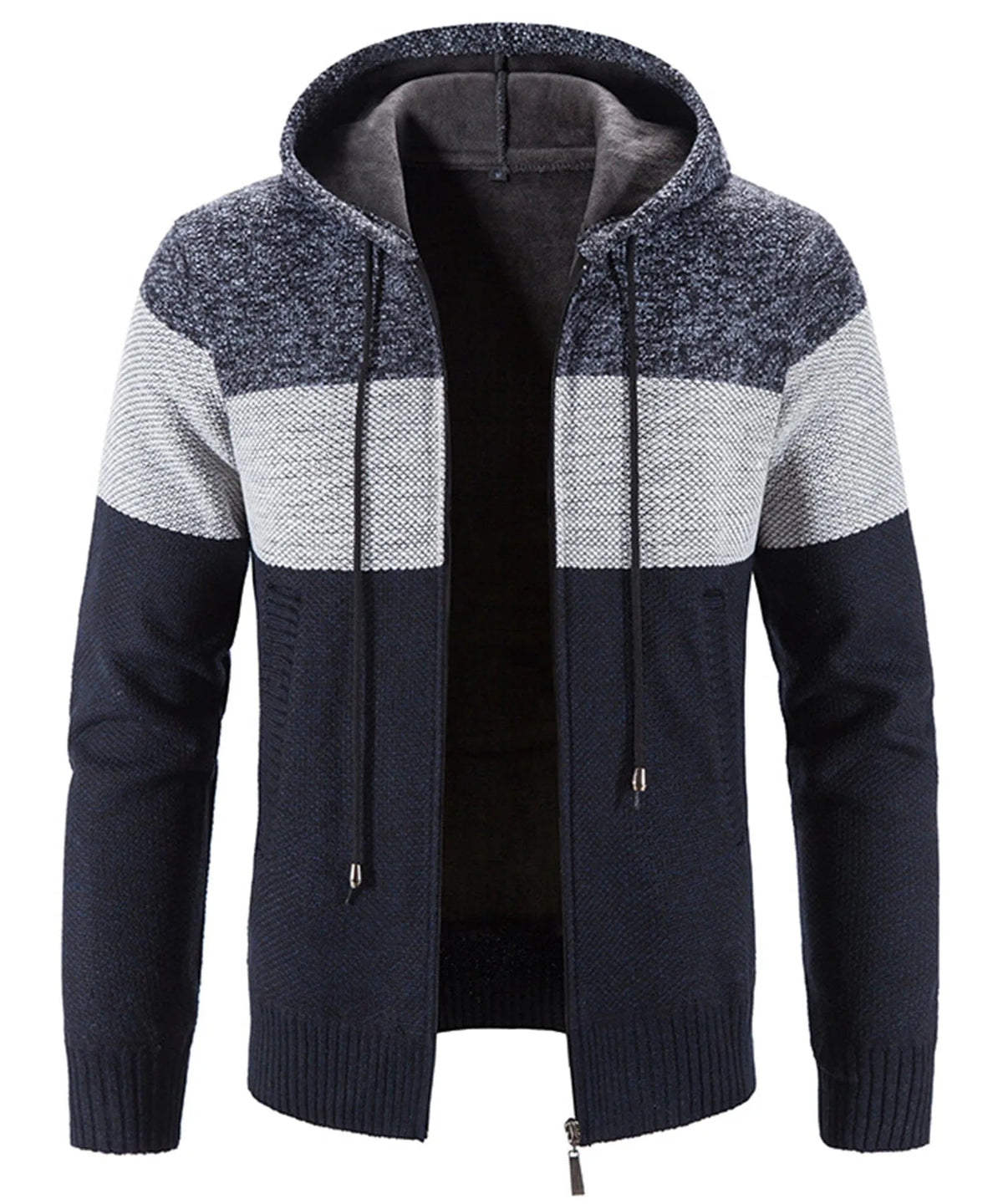 Hoodie met drie kleuren