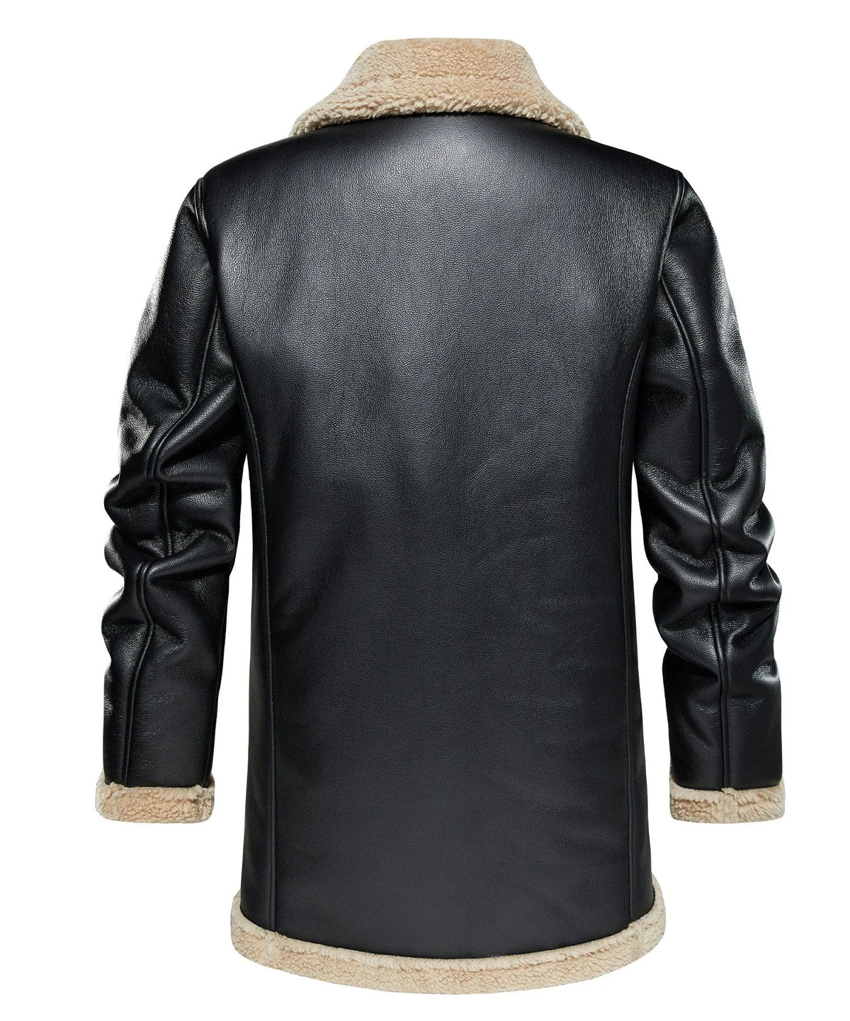 Bomberjack met faux shearling