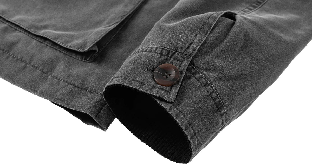 Parka met corduroy kraag